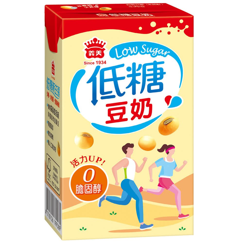 ditangdou 義美 低糖豆奶250mlx24入/箱 共72入(豆奶/黑豆奶):圖片 1